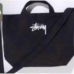 訳あり新品買い得　Stussy 2WAY TOTE BAG ブラック　バッグ　⑧
