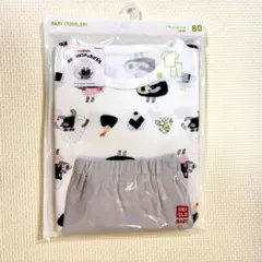 【新品・未使用】　ユニクロ　パンどろぼう　パジャマ　サイズ80cm 半袖