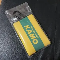 新品　KAMO サッカー ポーチ イエロー　カラビナ付のサムネイル