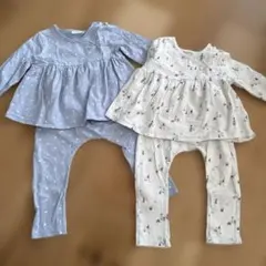 ネクスト　パジャマ2点セット　水色ドットとヨット柄　12〜18month