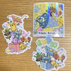 現地完売品 韓国限定 포켓몬 30周年 デコステッカー ケロマツ フォッコ等