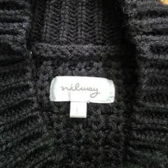 nilway ビッグシルエット　セーターサイズL　ブラック