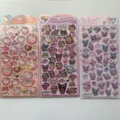 うるちゅるポップシール　サンリオ　キティベビー　日焼けキティ　クロミマイメロ