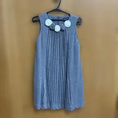 BeBe グレー ノースリーブ ワンピース