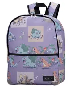 【未開封】ポケモン リュック ピカチュウ ヒトカゲ ゼニガメ フシギダネ 紫