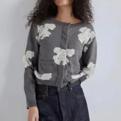Searoomlyn Vintage FlowerフロッキーKnitカーディガンのサムネイル