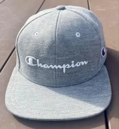 Champion ヘザーグレー スクリプトロゴ 刺繍 キャップ フリーサイズ