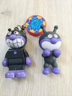 バイキンマン フィギュア 2体セット キーチェーン付き