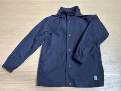 ★キッズ★ネイビー フード付きコート 130cm