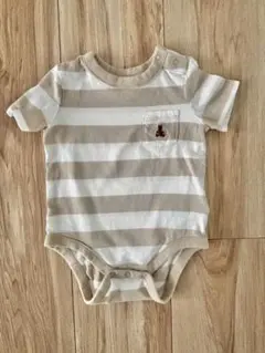 baby gap ストライプロンパース 3-6ヶ月