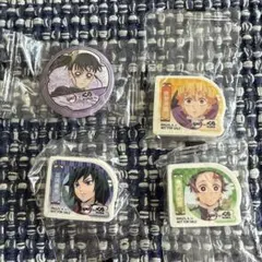 鬼滅の刃 くら寿司 ビッくらポン 缶バッジ 消しゴム 4個セット