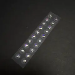 【まとめ買い】耳つぼジュエリ20粒　オーロラハート&シルバーストーン　【12】