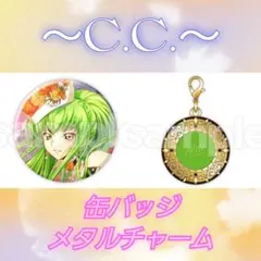 コードギアス DMMスクラッチ 缶バッジ メタルチャーム C.C.