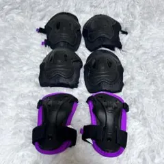 K2 膝当て 4点セット 黒/紫　ジュニア　キッズ　子供のサムネイル