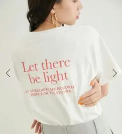 VIS ロゴTシャツ　ホワイト　フリー