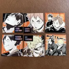 烏野高校1年生　6枚セット スクエアステッカーコレクション ジャンフェス