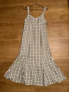 earth music&ecology チェックマーメイドキャミワンピース