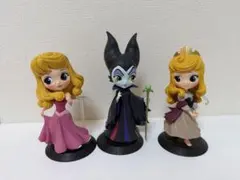 オーロラ姫とマレフィセント フィギュア 3体セット