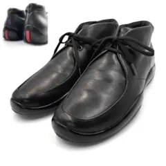 《超美品》PRADA プラダ スポーツ ブーツ 本革 レザー 黒系 7 1/2