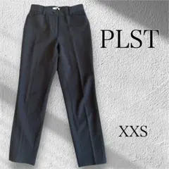 PLST プラステ　コットンブレンドスティックパンツ　ブラック　美品　スラックス