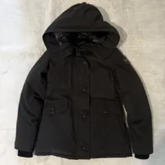 カナダグースダウンジャケット XS ブラック CANADA GOOSE (カナダグース) フーデット エクスペディション