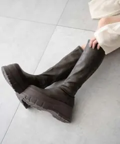 ロングブーツ厚底
