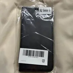 AQUOS Sense 6 手帳型ケース ブラック