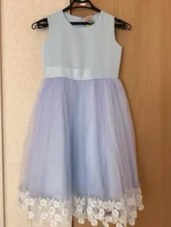 水色キッズフォーマルドレス130