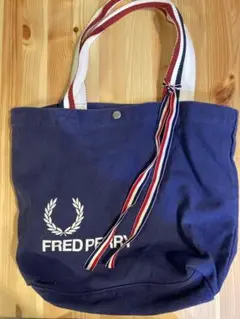 FRED PERRY ネイビー トートバッグ