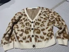 INGNI  ヒョウ柄ニットカーディガン
