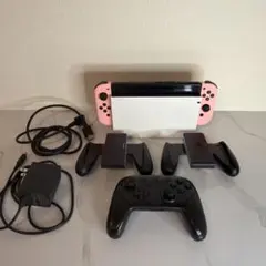 極美品 NINTENDO ニンテンドースイッチ ピンク 本体　プロコン セット