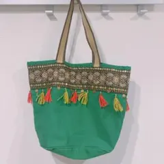 インド製　トートバッグ