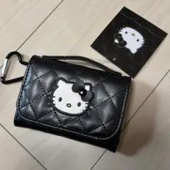 ハローキティ ミニチュアキルト ウォレット形コインパース ブラック