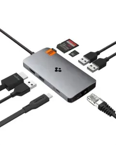 Spigen 8-in-1 Macbook Air M2 USB-C ハブ