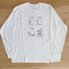 新品タグ付 Steven Alan XL ロンT コットン100% プリント白のサムネイル