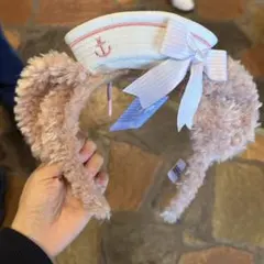 香港ディズニー　春日　シェリーメイ　水兵帽子カチューシャ