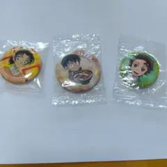 鬼滅の刃　名探偵コナン　ピンバッジ 3点セット