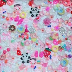 デコパーツまとめ売り　50個以上　ドーナツ　クッキー　パンケーキ　スイーツ