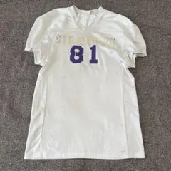 インポート古着　STRASBURG 81 アメリカンフットボール　ゲームシャツ