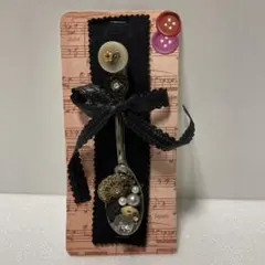 アンティーク　スプーン　ブローチ