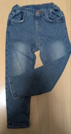 130センチ　デニムロングパンツ ウエストゴム