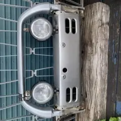 h58a パジェロミニ フロントバンパー センターパネル 大きな凹み無し