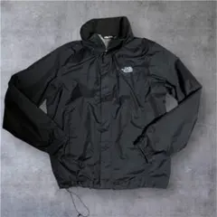 THE NORTH FACE ブラックジャケット 古着 アウタードローコード付き