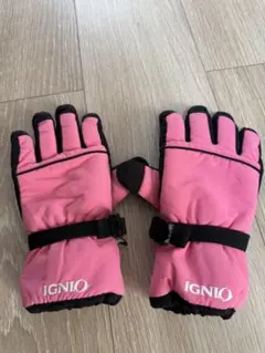IGNIO ピンク スキーグローブ 140cm