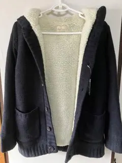 【ROPE’ PICNIC　フード付きニットカーディガン】