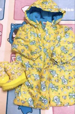 いないいないばぁ　わんわん　ジャンプスーツ　スノーウェア　スノーブーツ