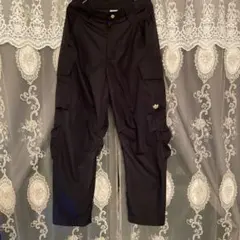 adidas★黒 カーゴパンツナイロン2026年新作かっこいい☀︎