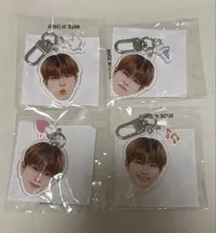 TREASURE アサヒ 顔アクキー 喜怒哀楽　コンプ