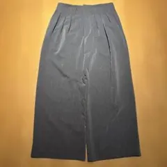 SLIGHT FLARE DOUBLE CLOTH BAGGY SLACKS