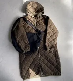 【アーバンリサーチ】極美品✨レディースキルティングフード付きコート　ブラウン